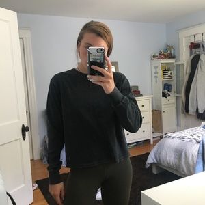 Black acid wash brandy Melville long sleeve